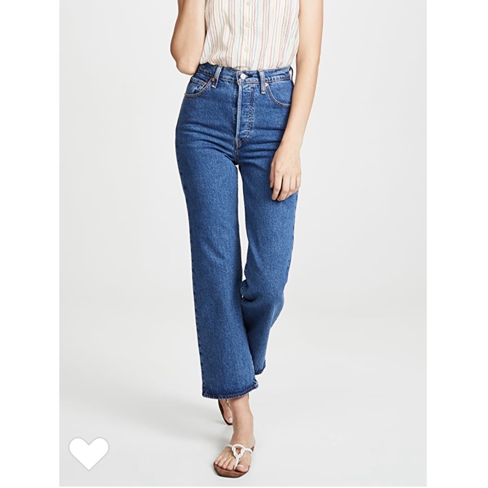 Levi’s Ribcage Straight Ankle Jean Size 28 Color Georgie